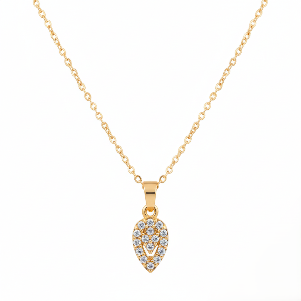 Teardrop Sparkle Necklace