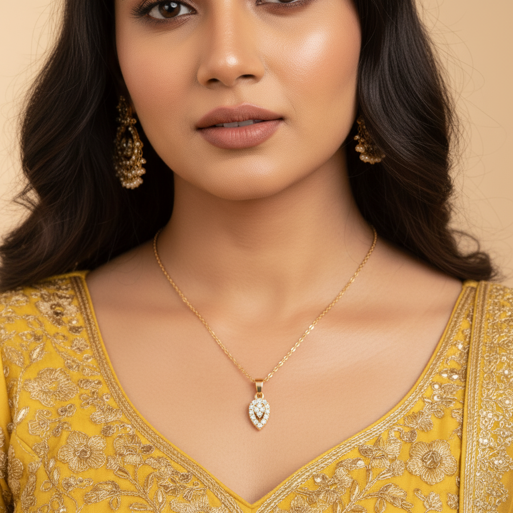 Teardrop Sparkle Necklace