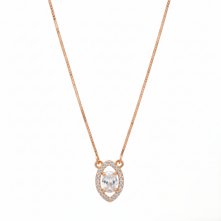 Marquise Halo Necklace