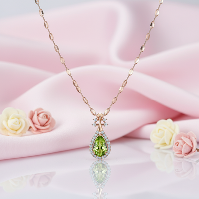 Peridot Drop Necklace
